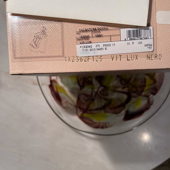 Prada Black Leather Asymmetrical Wedge Sandal 10 - Picture 9 of 9